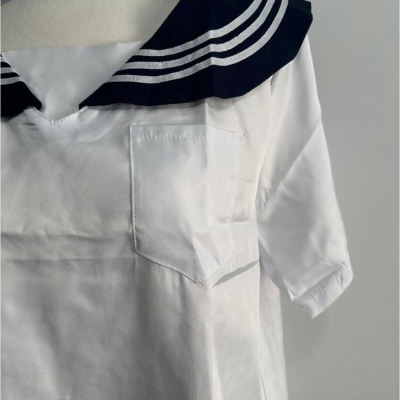 Elibelle Japanese Sailor School Uniform Cosplay Dress with Socks Set Sz‎ 2XL - Picture 6 of 16